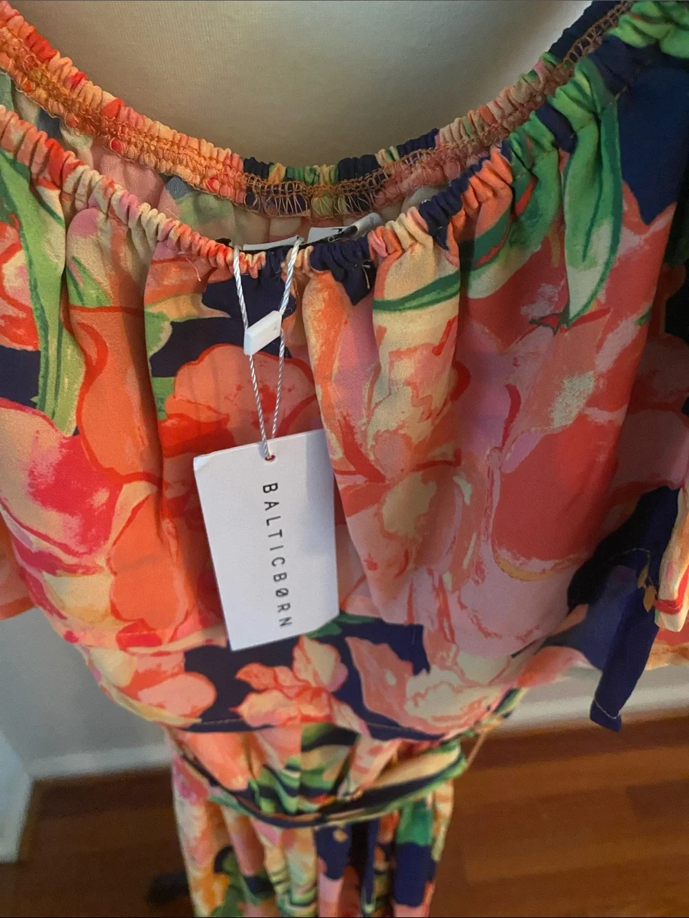 Baltic Born NWT size large tropical jumpsuit wide legs - Picture 5 of 6